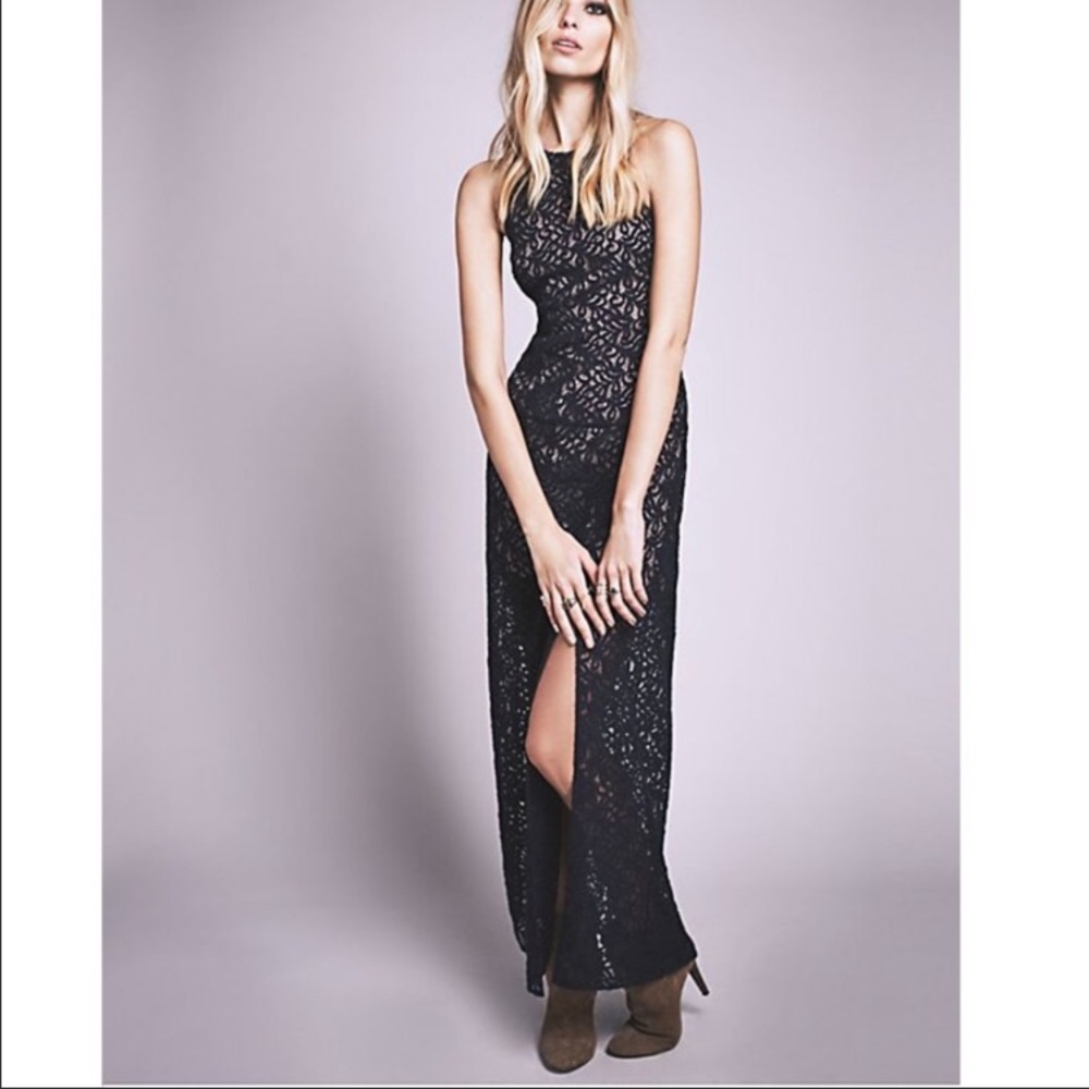 Free people lace column dress